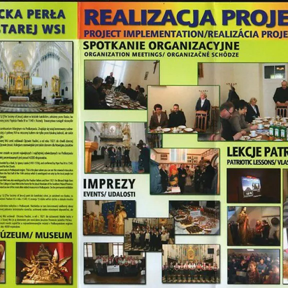 Mikroprojekt pt. Transgraniczna Wymiana kulturalno turystyczna Ksieza Jezuici w Starej Wsi i Gmina Drienica 4